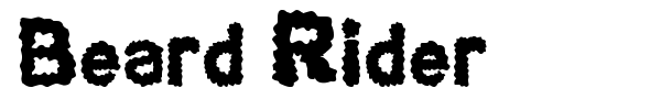 Beard Rider font preview